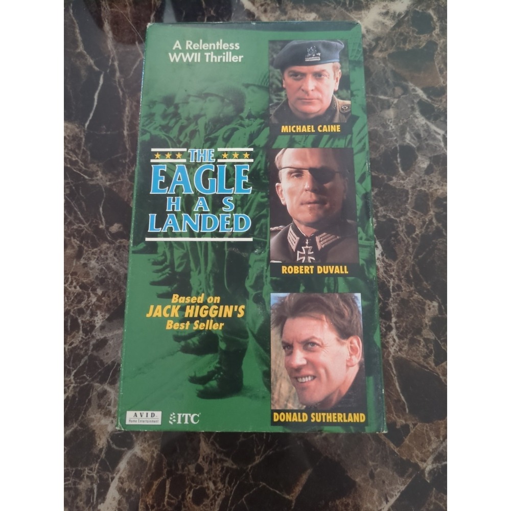 The‎ Eagle Has Landed VHS Michael Caine Robert Duvall WWII Thriller 1992 Avid
